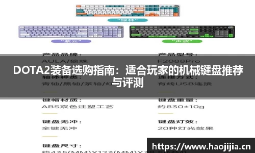 DOTA2装备选购指南：适合玩家的机械键盘推荐与评测